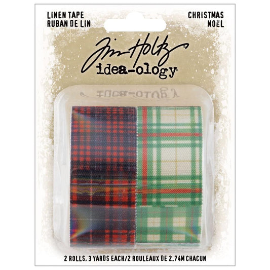 Tim Holtz Idea-Ology Christmas Linen Tape: Patchwork (TH94299)