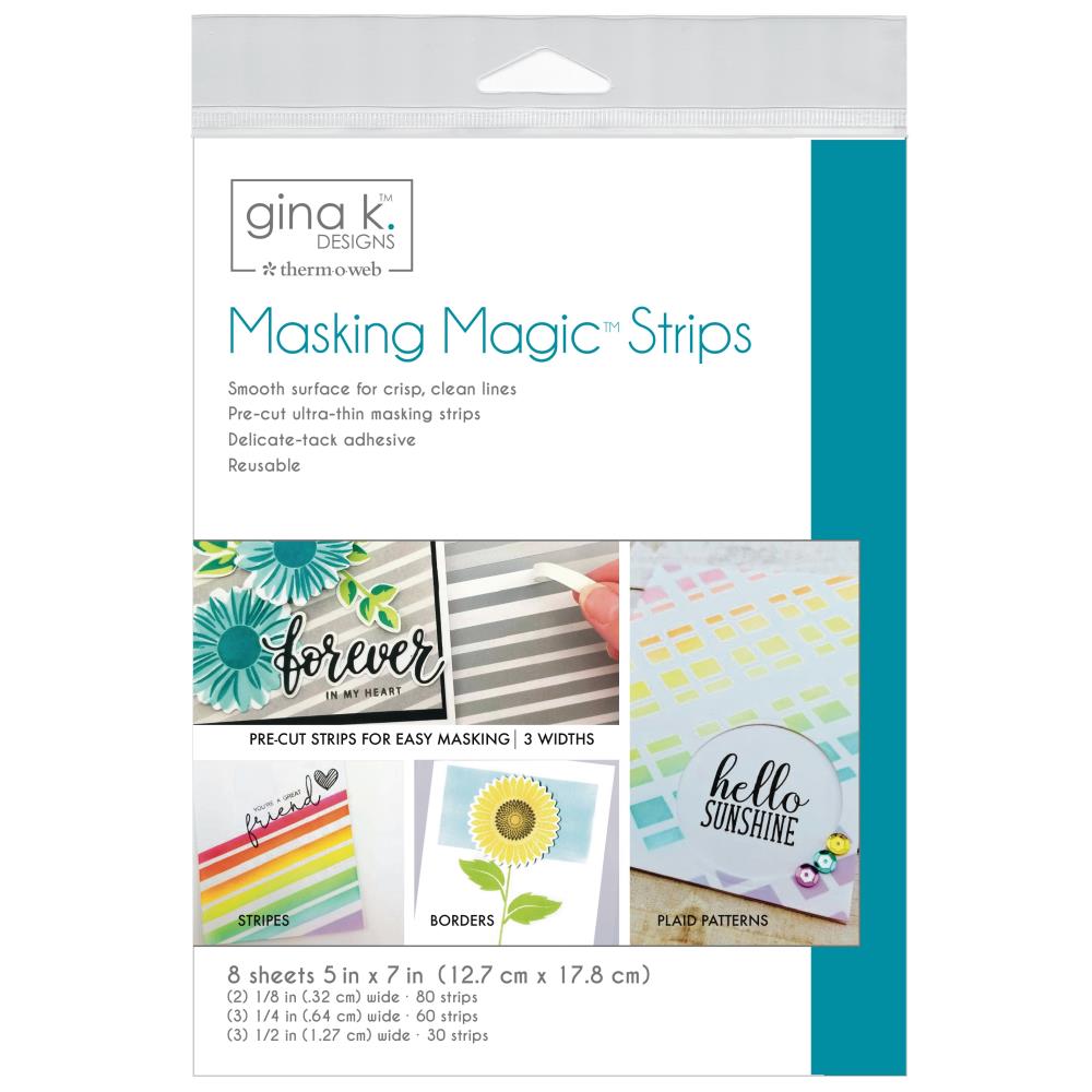 Gina K Designs Masking Magic Strips 8/Pkg (18196)