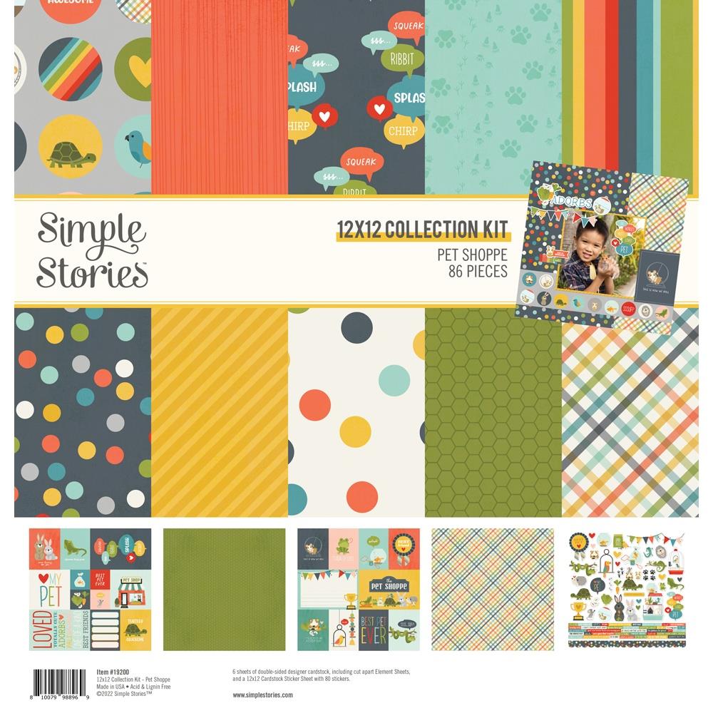 Simple Stories Pet Shoppe 12"x12" Collection Kit (PET19200)