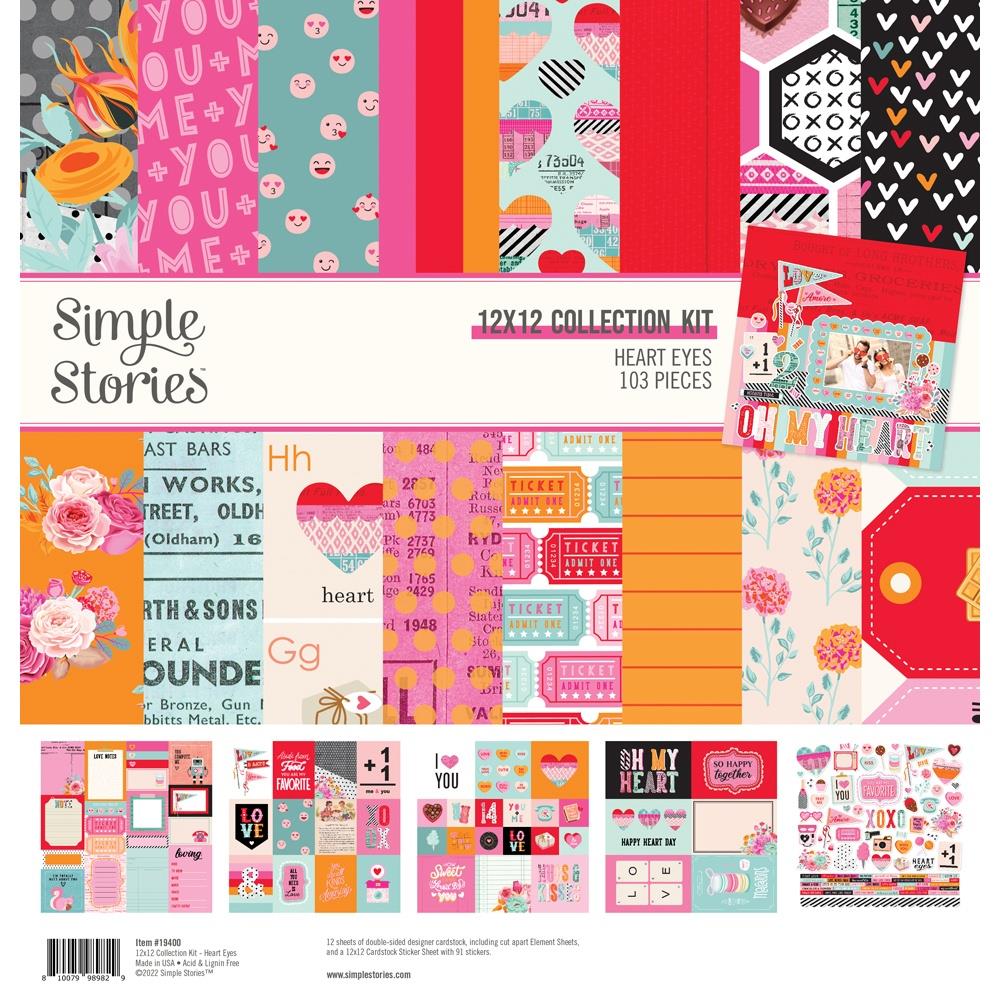 Simple Stories Heart Eyes 12"x12" Collection Kit (EYE19400)