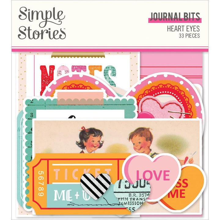 Simple Stories Heart Eyes Bits and Pieces Die Cuts: Journal (EYE19418)