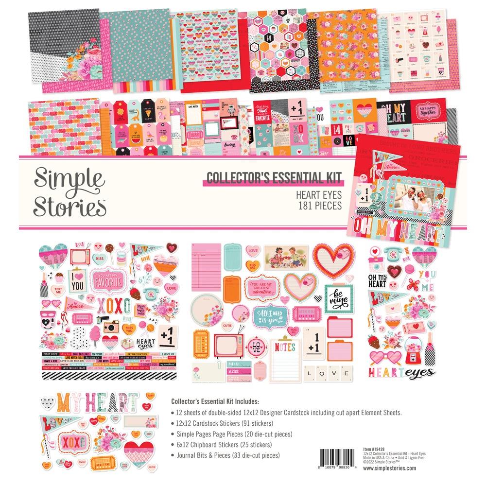 Simple Stories Heart Eyes 12"x12" Collector's Essential Kit (EYE19428)