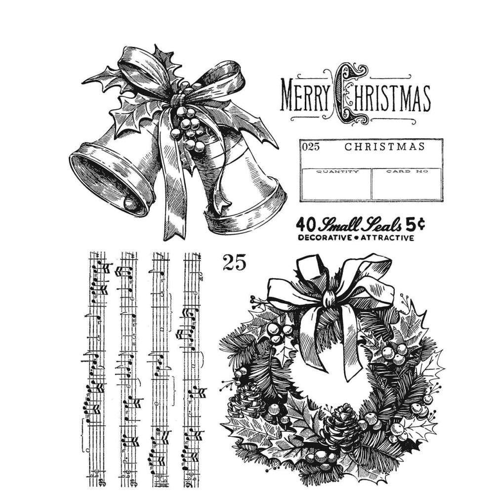 Tim Holtz 7"x8.5" Cling Stamps: Department Store, by Stampers Anonymous (CMS458)