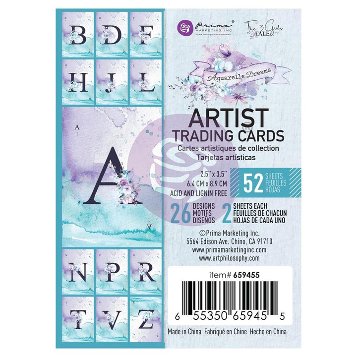 Prima Marketing Aquarelle Dreams Artist Trading Cards (P659455)