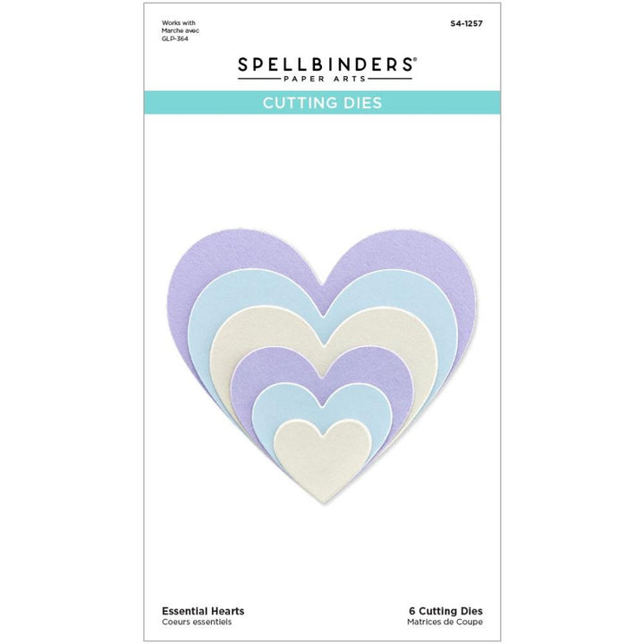 Spellbinders Etched Dies: Essential Hearts (S41257)