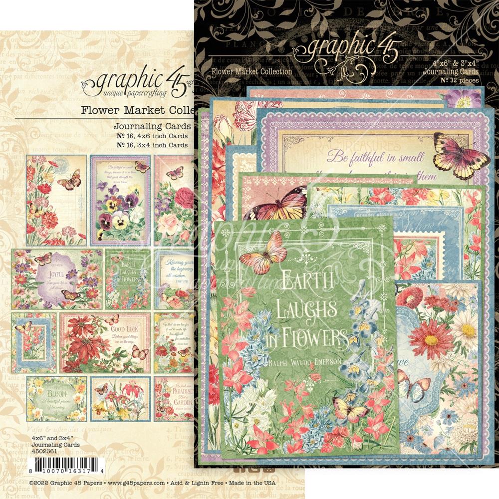Graphic 45 Flower Market Journaling Cards (G4502561)