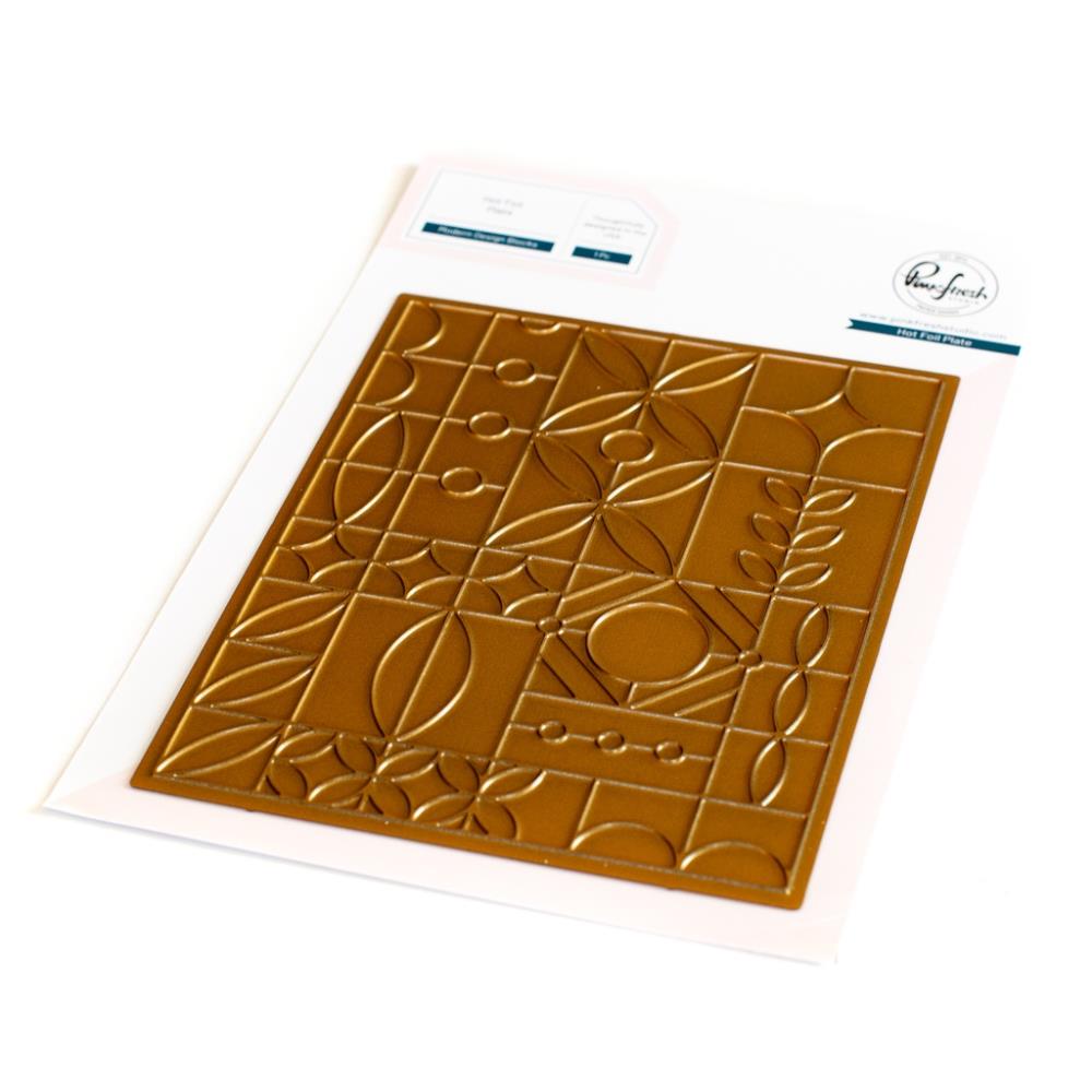 Pinkfresh Studio Hot Foil Plate: Modern Design Blocks (PF181322)