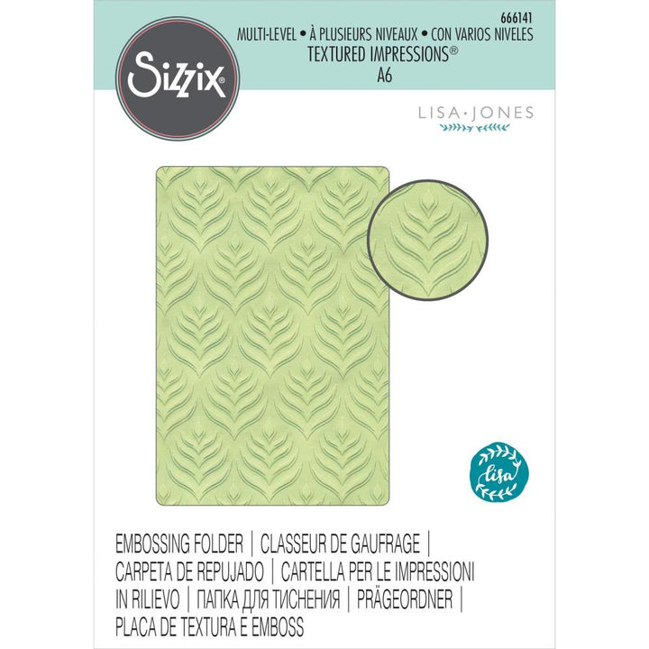 Sizzix Multi-Level Textured Impressions: Palm Repeat, by Lisa Jones (666141)