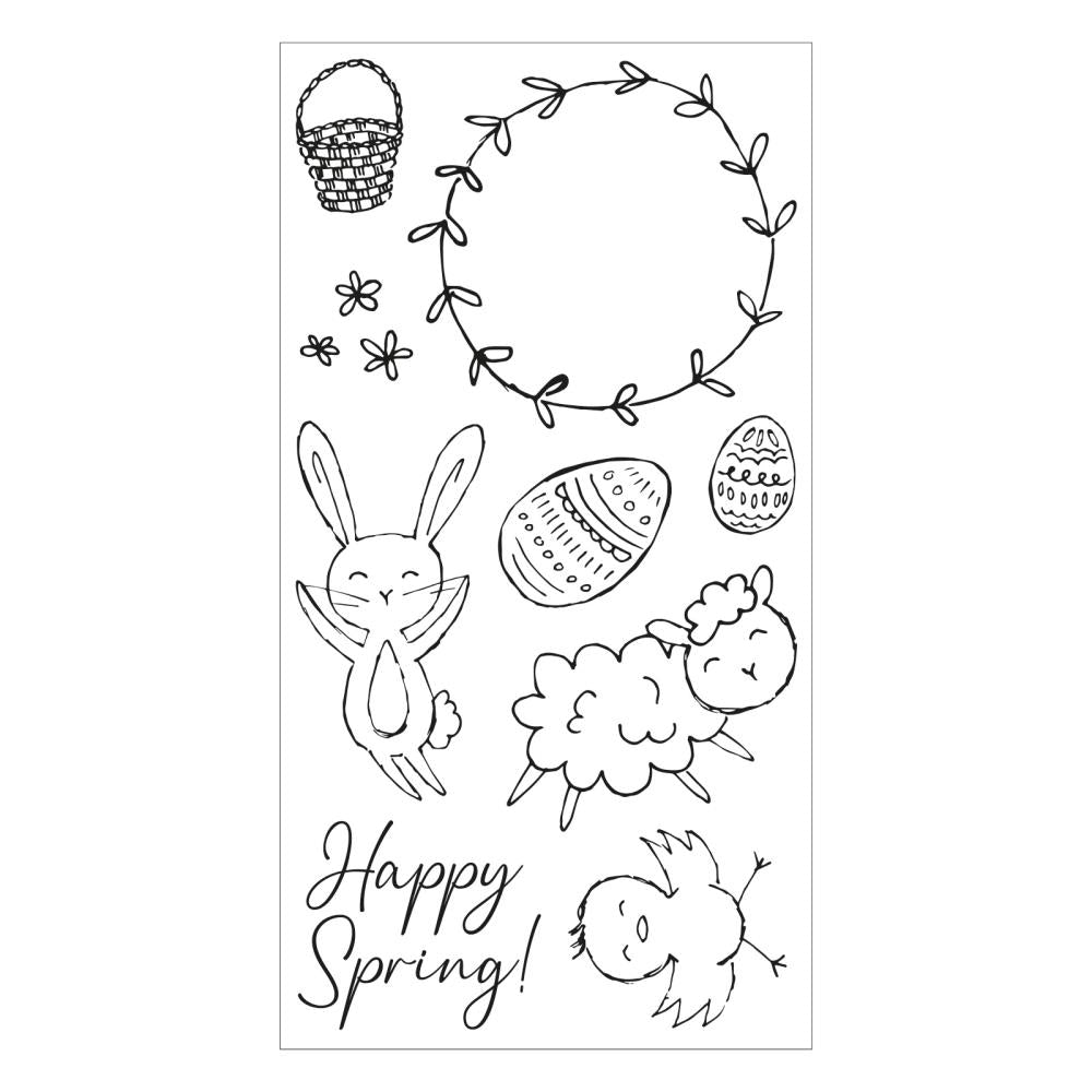 Sizzix Clear Stamps: Spring Essentials, by Olivia Rose (665829)