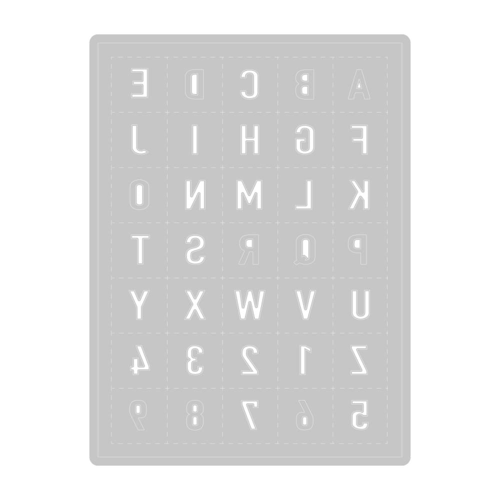Sizzix Thinlits Die: Tile Alphanumeric, by Eileen Hull (666043)