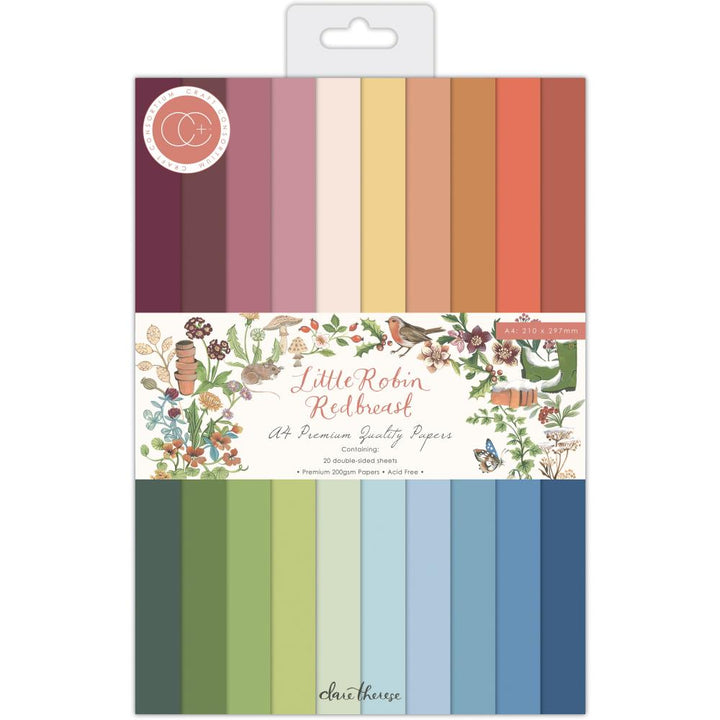Craft Consortium Little Robin Redbreast A4 Double Sided Paper Pad (PAD040C)