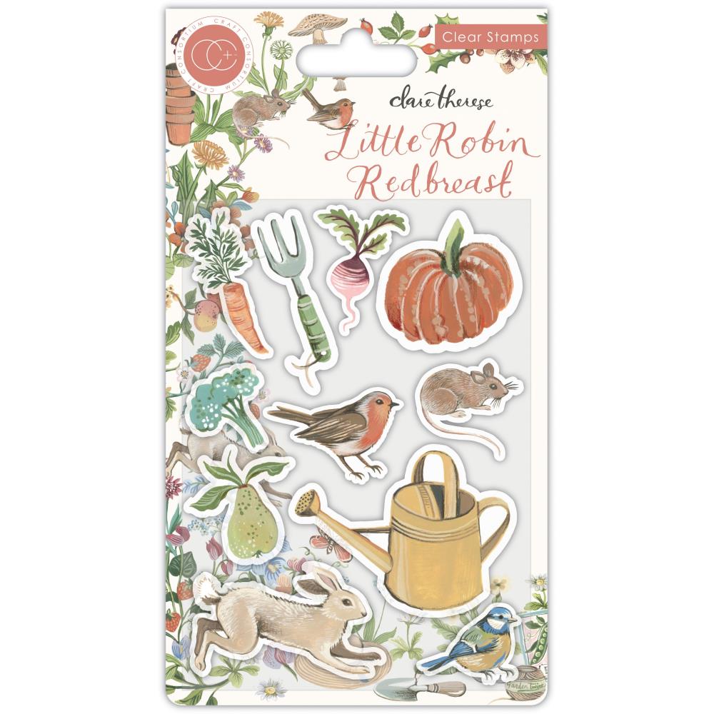 Craft Consortium Little Robin Redbreast 4"x6" Clear Stamps (CSTMP085)