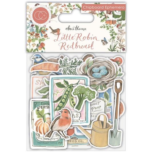 Craft Consortium Little Robin Redbreast Chipboard Ephemera (CCEPH006)