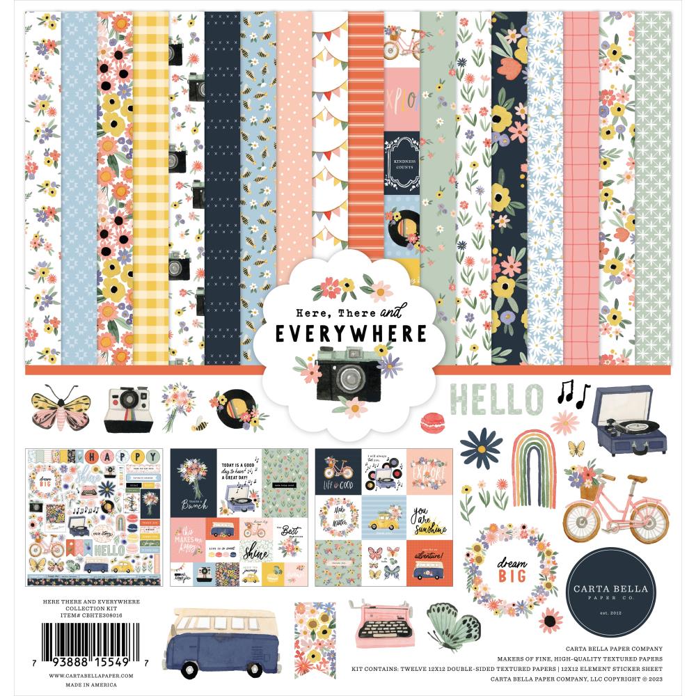 Carta Bella Here, There and Everywhere 12"X12" Collection Kit (TE308016)