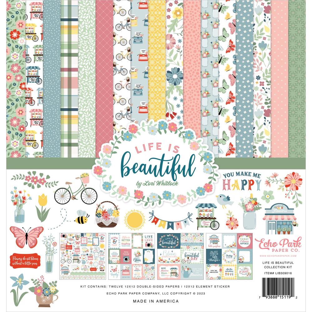 Echo Park Life Is Beautiful 12"X12" Collection Kit (IB309016)