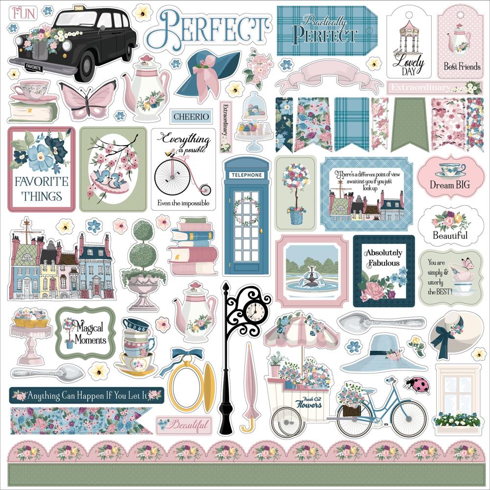 Carta Bella My Favorite Things 12"X12" Cardstock Stickers: Elements (FT307014)