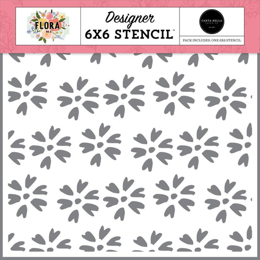 Carta Bella Flora No. 6 6"X6" Stencil: Prettiest Picks (RN316034)