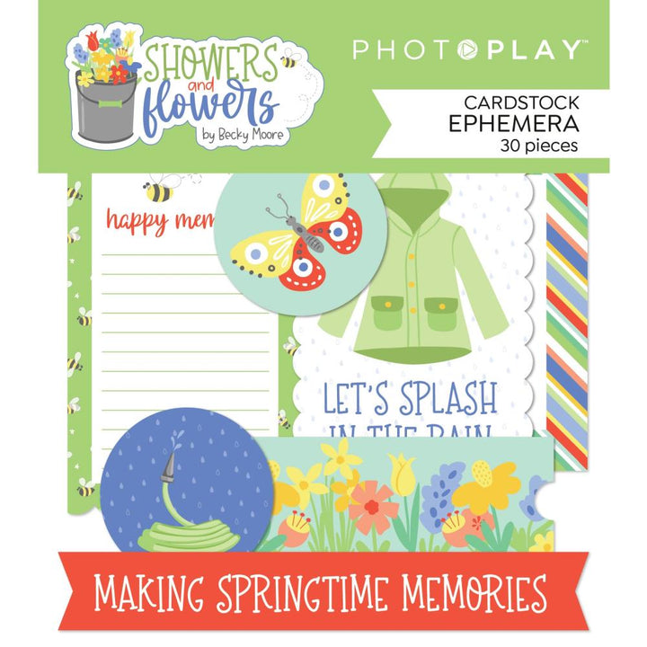PhotoPlay Showers & Flowers Ephemera Cardstock Die-Cuts (PSAF3792)