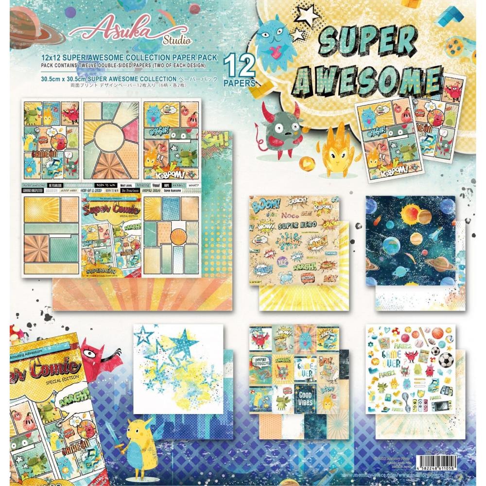 Asuka Studio Super Awesome 12"x12" Collection Pack (MP61105)