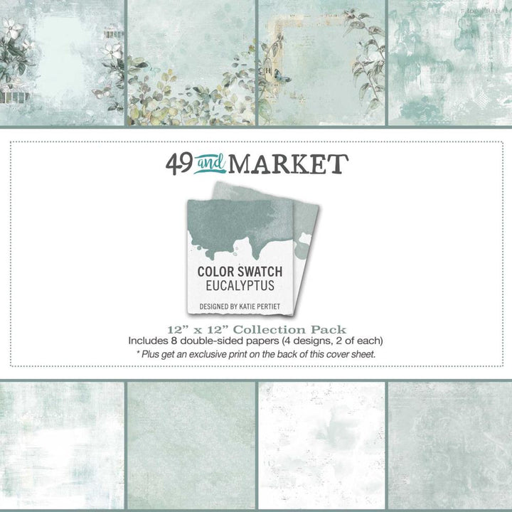 49 and Market Color Swatch: Eucalyptus 12"x12" Collection Pack (CSE39876)