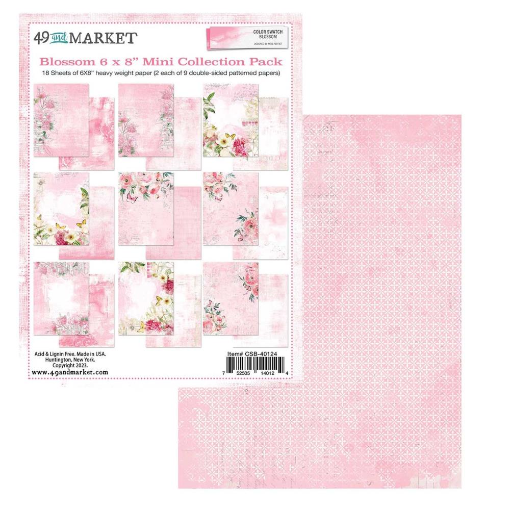 49 and Market Color Swatch: Blossom 6"X8" Mini Collection Pack (CSB40124)