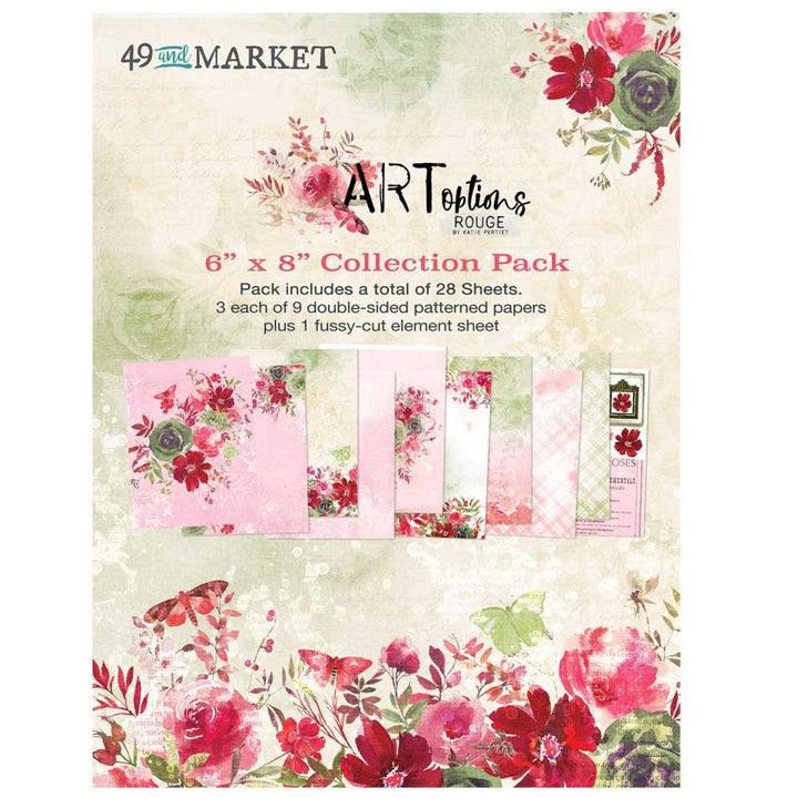 49 and Market ARToptions Rouge 6"X8" Collection Pack (AOR39340)