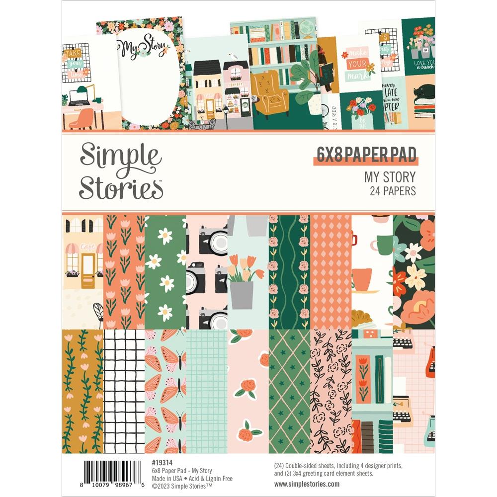 Simple Stories My Story 6"X8" Double-Sided Paper Pad, 24/Pkg (MYS19314)