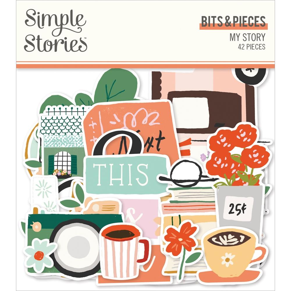 Simple Stories My Story Bits & Pieces Die-Cuts, 42/Pkg (MYS19317)