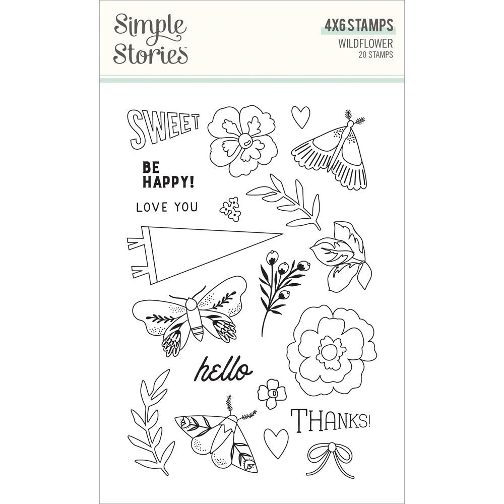 Simple Stories Wildflower Photopolymer Clear Stamps (WIL19515)