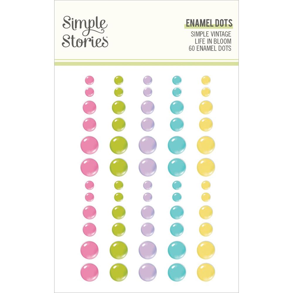 Simple Stories Simple Vintage Life In Bloom Enamel Dots Embellishments (SVL19739)