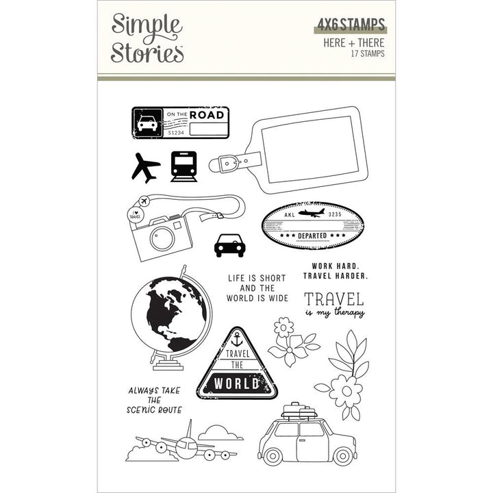 Simple Stories Here & There Photopolymer Clear Stamps (ERE19815)