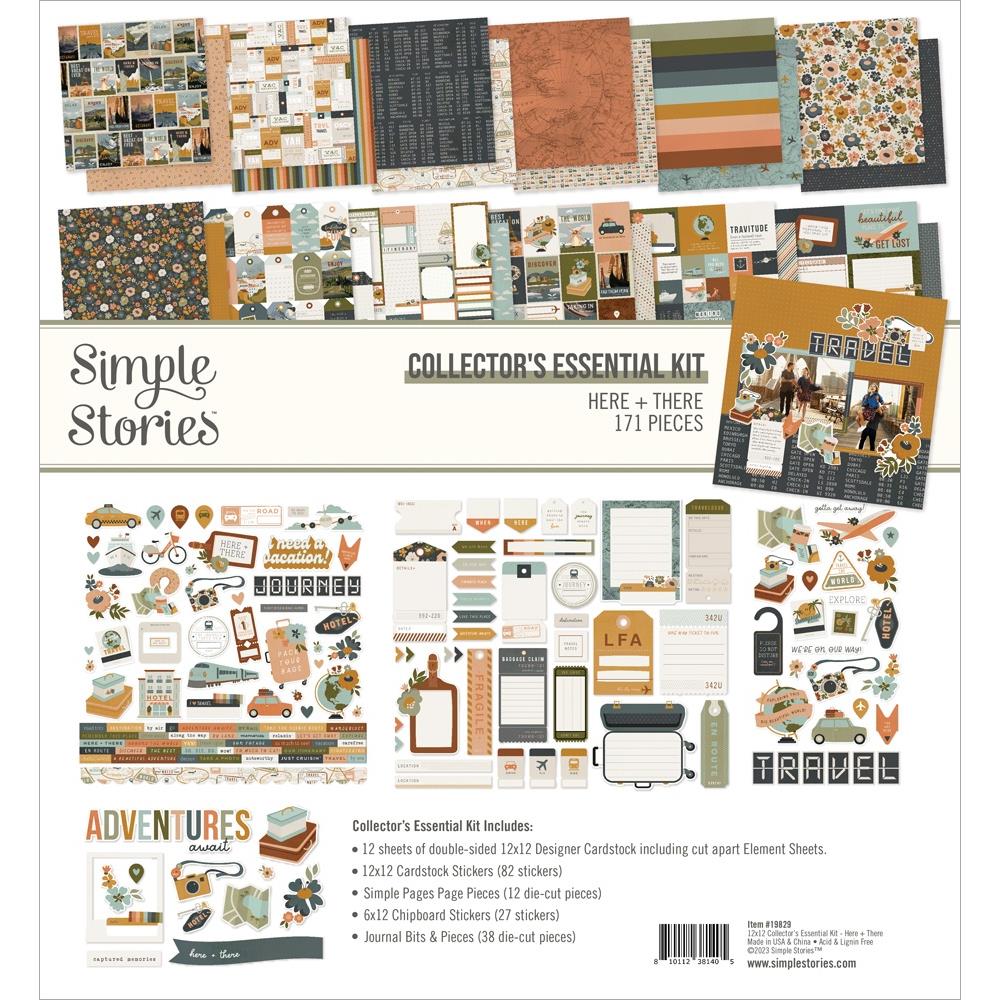 Simple Stories Here & There 12X12 Collector's Essential Kit (ERE1982 –  Only One Life Creations