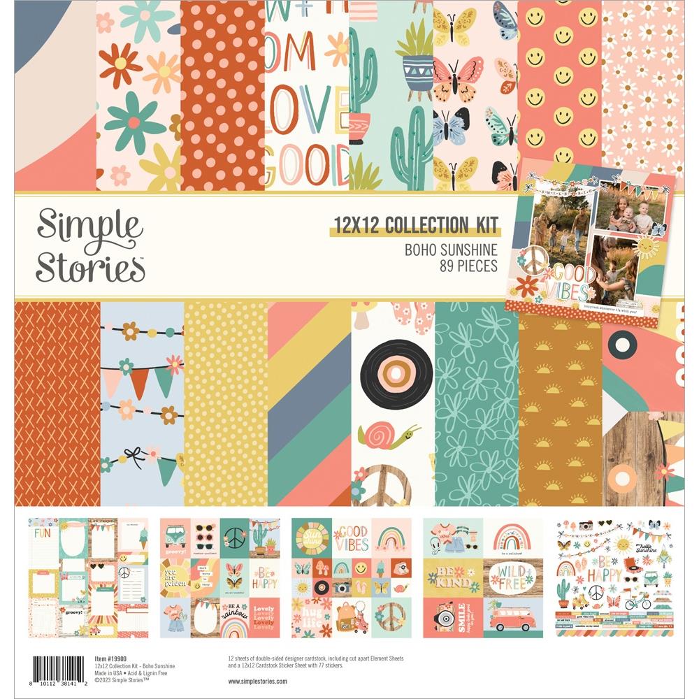 Simple Stories Boho Sunshine 12"X12" Collection Kit (BSU19900)