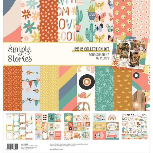 Simple Stories Boho Sunshine 12"X12" Collection Kit (BSU19900)