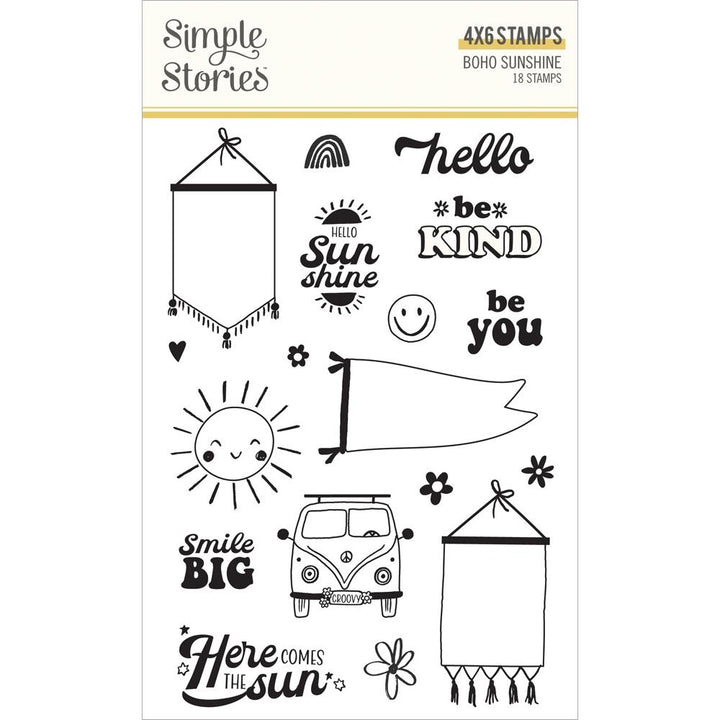Simple Stories Boho Sunshine Photopolymer Clear Stamps (BSU19915)