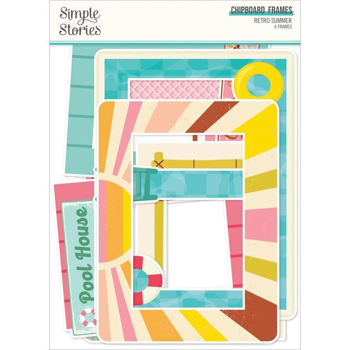 Simple Stories Retro Summer Chipboard Frames (RET20021)