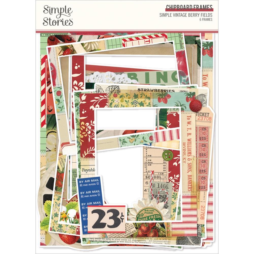 Simple Stories Simple Vintage Berry Fields Chipboard Frames (BER20126)