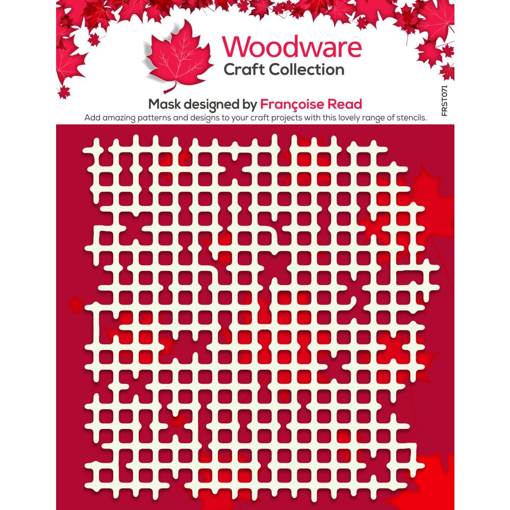 Woodware 6"x6" Stencil: Worn Mesh (FRST071)