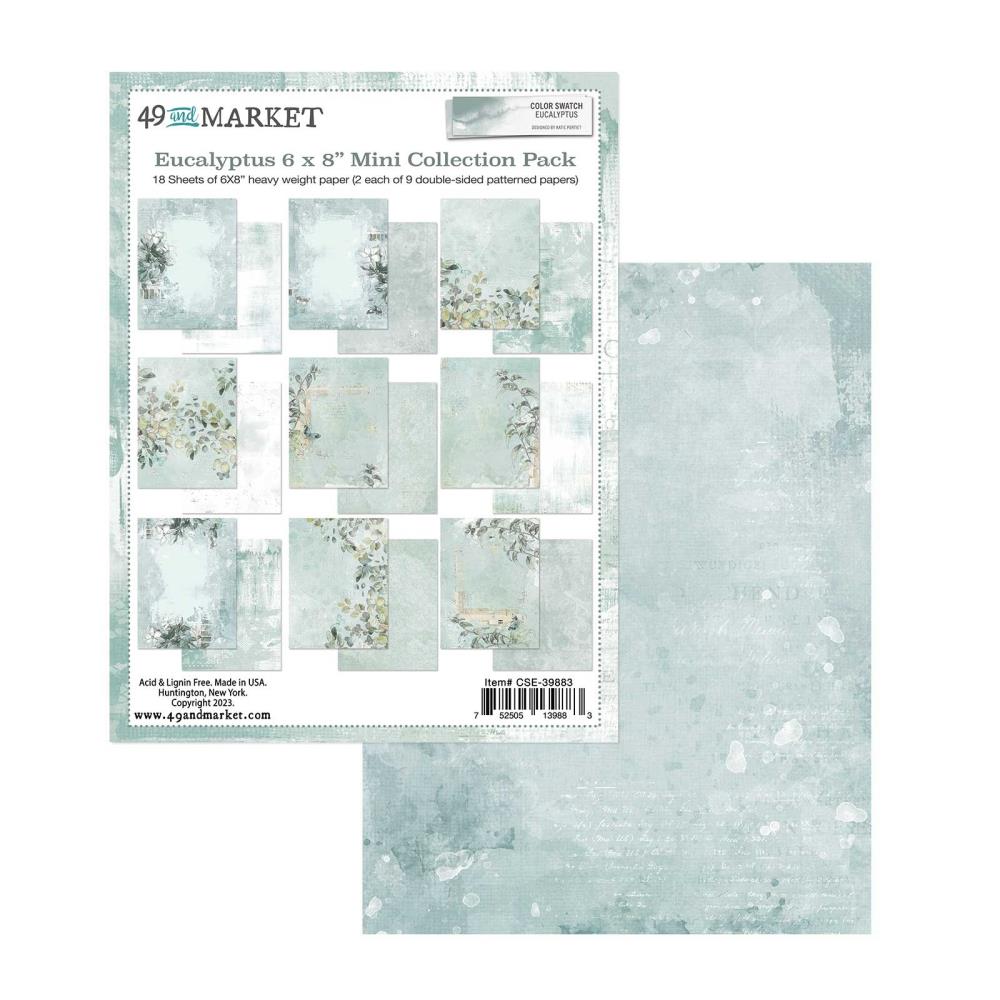 49 and Market Color Swatch: Eucalyptus 6"X8" Mini Collection Pack (CSE39883)