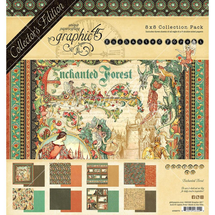 Graphic 45 Enchanted Forest 8"X8" Collector's Edition Pack (G4502570)