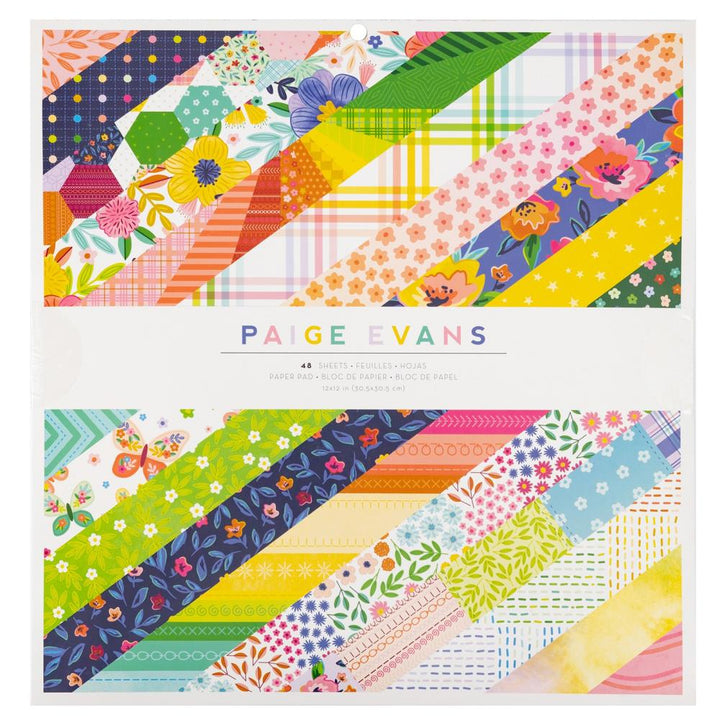 Paige Evans Blooming Wild 12"X12" Single-Sided Paper Pad, 48/Pkg (PE014063)