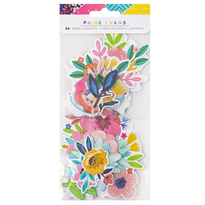 Paige Evans Blooming Wild Ephemera Cardstock Die-Cuts: Floral (PE014056)