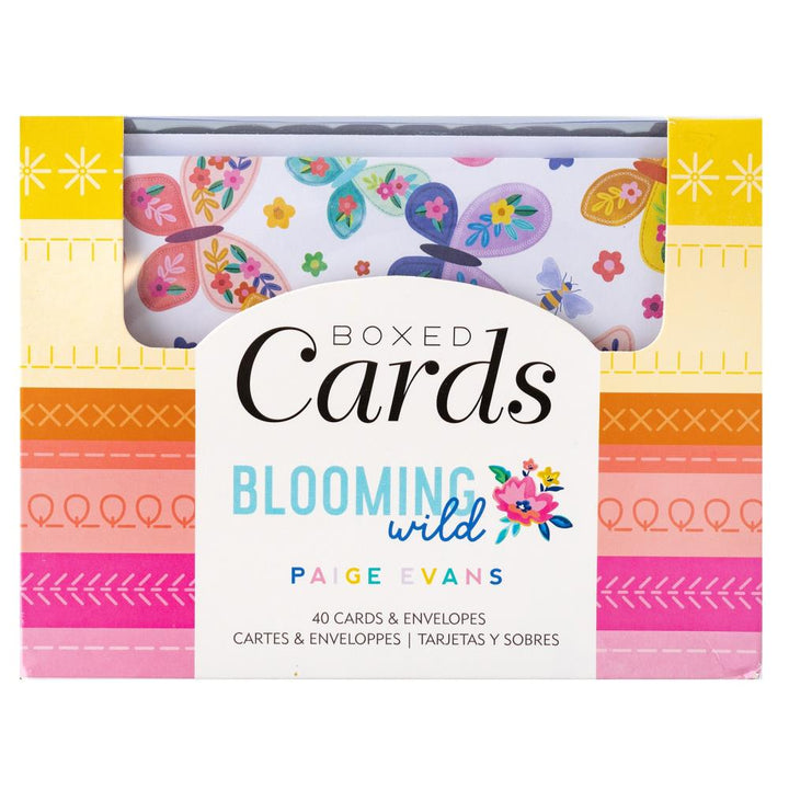 Paige Evans Blooming Wild A2 Cards W/Envelopes, 40/Box (PE014065)