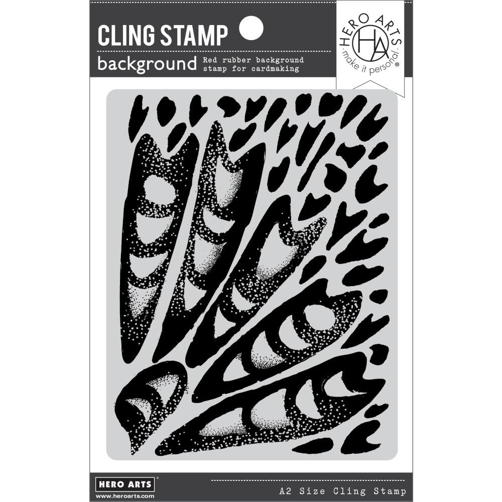 Hero Arts 4.5"X5.75" Cling Stamp: Abstract Butterfly Wing Background
(HACG904)