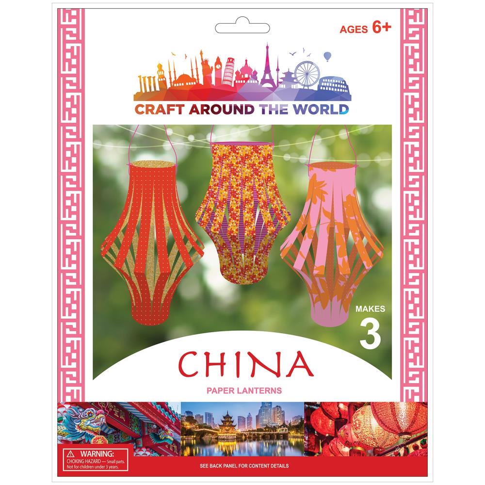 American Crafts Craft Around The World Chinese Paper Lanterns: Makes 3 (34019475)