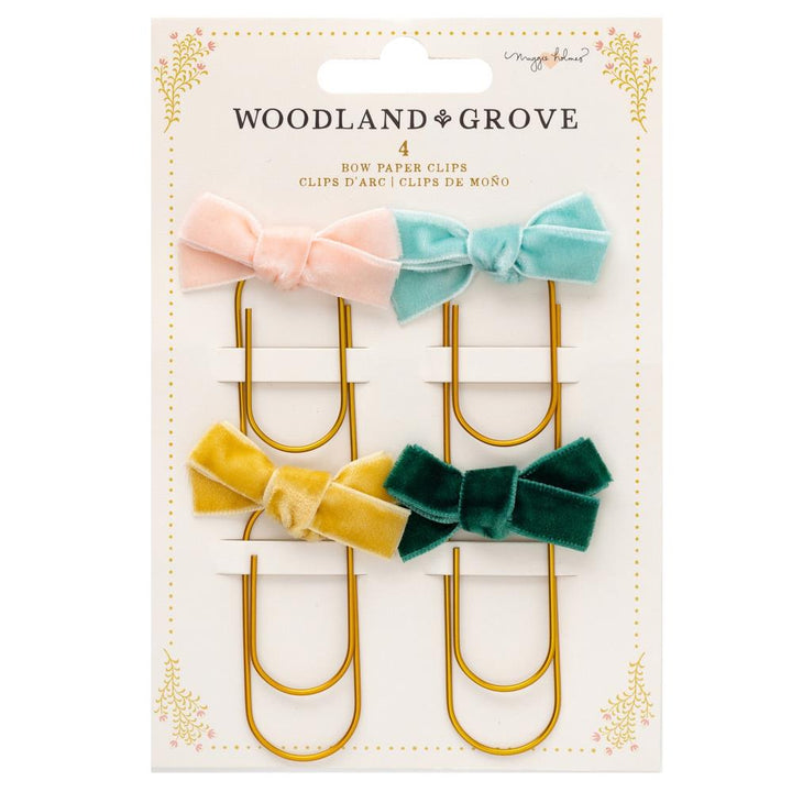 Maggie Holmes Woodland Grove Bow Clips, 4/Pkg (MH021909)