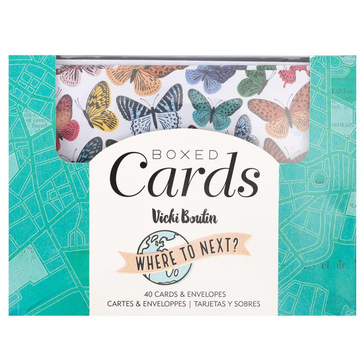 Vicki Boutin Where To Next 4.375"X5.75" A2 Cards W/Envelopes, 40/Box (VB014114)