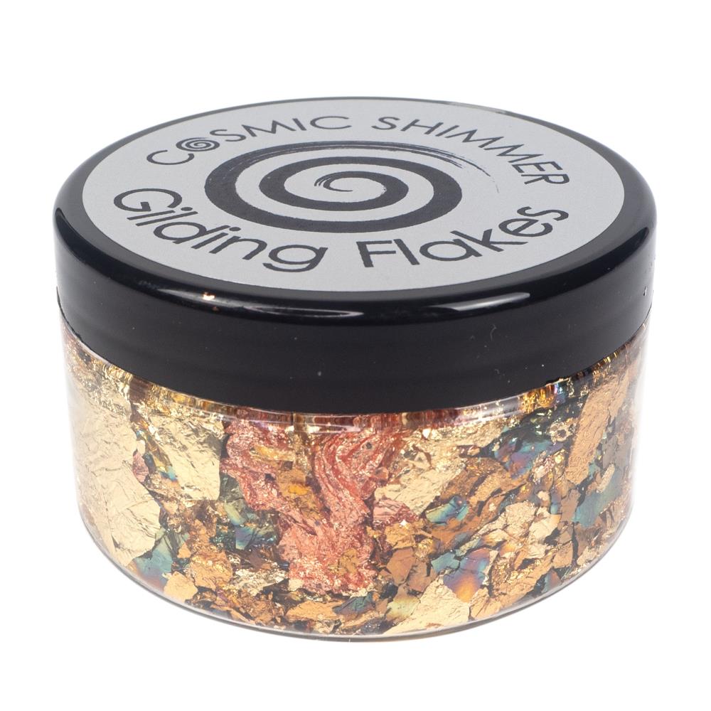 Creative Expressions Cosmic Shimmer Gilding Flakes: Copper Teal, 100ml (CSGFSM2TEAL)