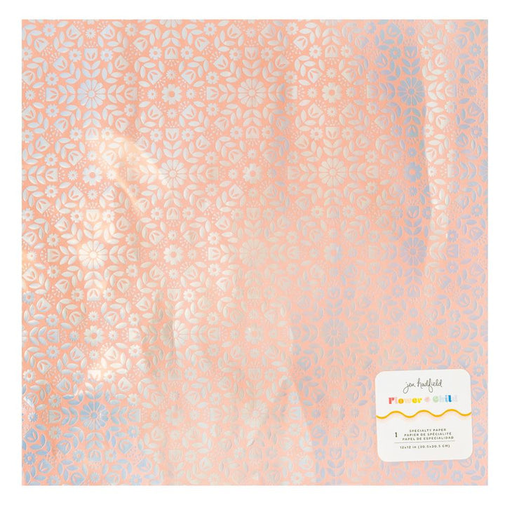 Jen Hadfield Flower Child 12"X12" Specialty Paper: Foiled Pearlescent (JH014148)