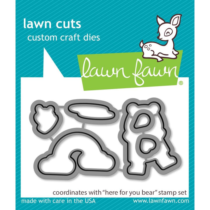 Lawn Fawn Lawn Cuts Custom Craft Die: Here For You Bear (LF2846)